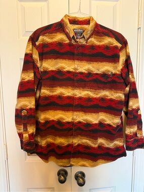 Woolrich Ruby Navajo blanket chamois cloth Casual Button-Down Shirt